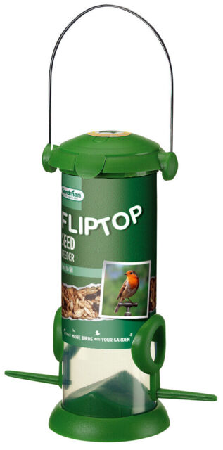 Wild Bird Seed Flip Top Feeder By Gardman