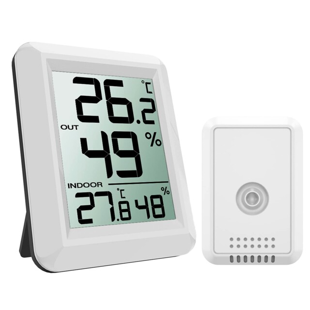 Oria Digital Thermometer Hygrometer, Indoor/outdoor Humidity Meter, 1,
