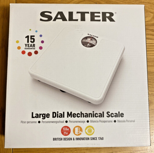 Salter Large Dial Mechanical Bathroom Scale – Analogue Body Weighing