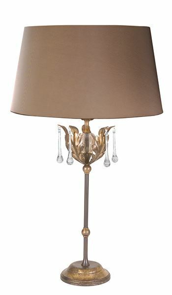 Mia Bella Table Lamp In A Bronze & Gold Finish