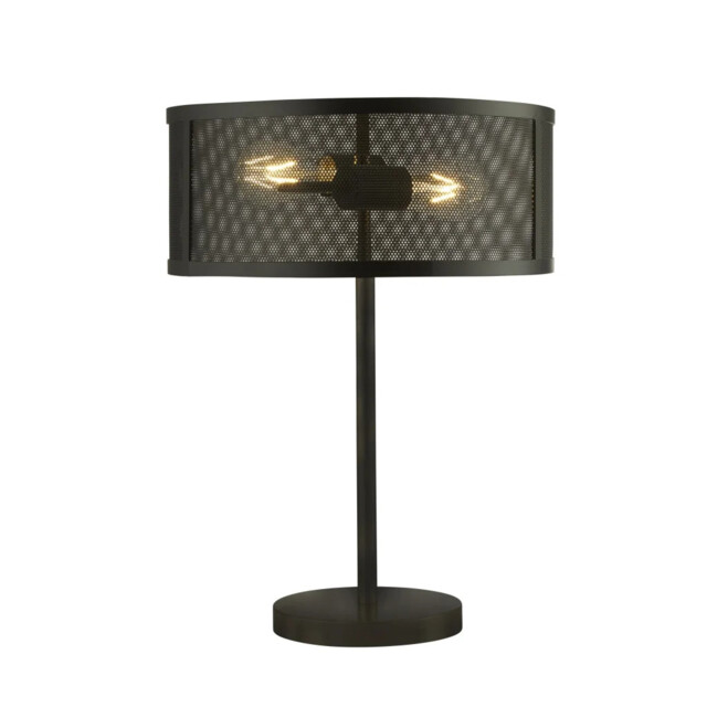 Table Light Black Fishnet 2 Matt Searchlight 2822-2bk