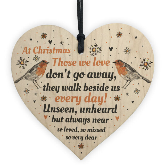 In Loving Memory Robin Christmas Bauble Decoration Mum Dad Nan