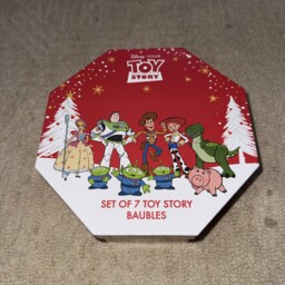 Disney Set Of 7 Toy Story Christmas Tree Baubles