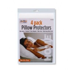 4 Pack Pillow Protector Washable Dustproof Non-allergenic Non Bug