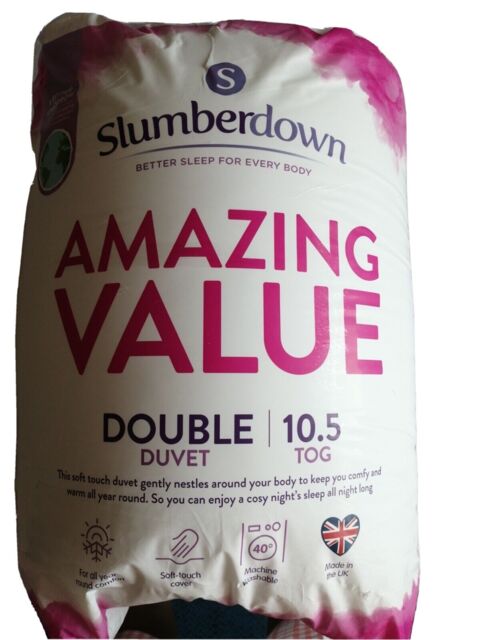 Slumberdown Amazing Value Double Duvet 10.5tog Size 200x200cm 100%