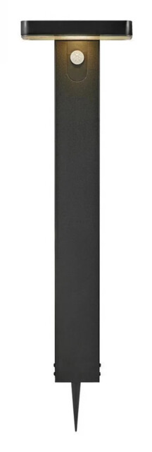 Outdoor Light Black Rica Led Bollard Square Pir Solar Nordlux
