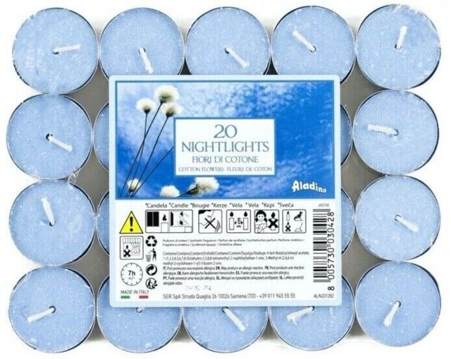 Price's Candles Aladino Scented Nightlights Candles - Pack Of 20-