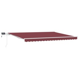 Manual Retractable Awning Shelter Outdoor Awning Folding Arm With Led