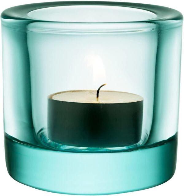 Iittala Marimekko - 2x Kivi Votive Candle Holder 60mm Water Green