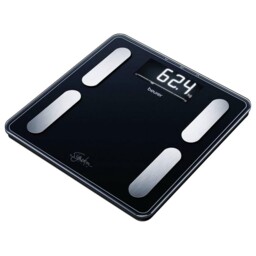 Beurer Body Analysis Bathroom Scales 200kg Black Bmi Fat Muscle