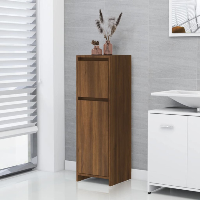 Bathroom Cabinet Washroom Storage Cabinet Cupboard Engineered Wood