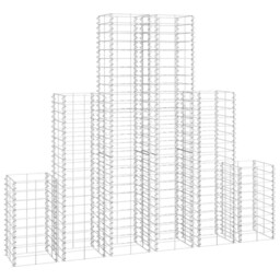6x Gabions Garden Wall Stone Galvanized Wire 50/100/150 Cm Basket Mesh