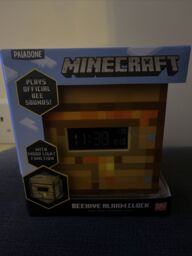 Minecraft Beehive Alarm Clock Digital Paladone Mood Light, Gaming Gift