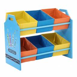 Childrens Crayon Organisation Toy Games Storage Unit Basket