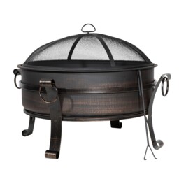 Sealey Dellonda 76cm 2-in-1 Outdoor Fire Pit Coffee Table Antique