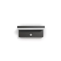 Bustan Anthracite Wall Light With Motion Sensor Ir/led 2x 4.5w