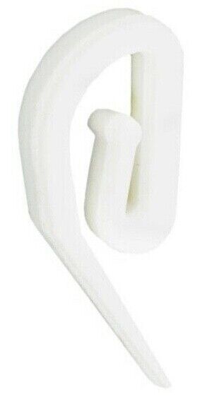 300x Securpak Nylon Plastic Curtain Track Rail Header Tape Hook