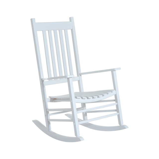 Outsunny Garden Rocking Chair Outdoor Swing Wooden Rocker Balcony