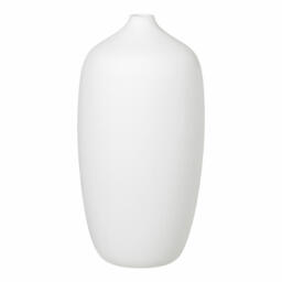 Blomus Ceola Vase, Decorative Vase, Flower Vase, Ceramic, White, H 25