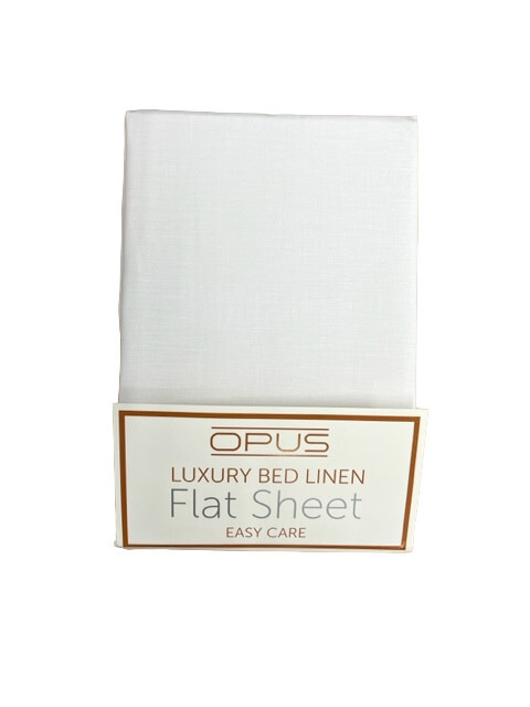 Polycotton Bed Sheets Easy Care Fitted Flat Sheet Pillowcase Bedding