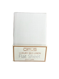 Polycotton Bed Sheets Easy Care Fitted Flat Sheet Pillowcase Bedding