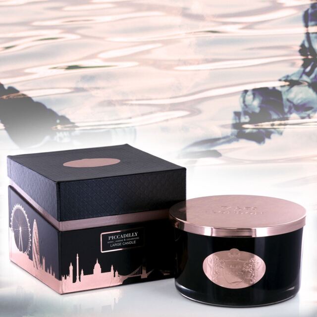 Scented 3 Wick Luxury Berry Candle Piccadilly 400g By Ashleigh &