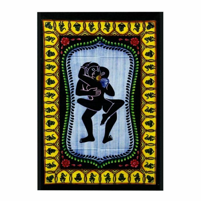 Cotton Wall Hanging Art Mandala Handbrushed Indian Symbolic Throw