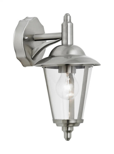 Outdoor Light Silver Klien Wall Ip44 Stainless Steel Down Endon