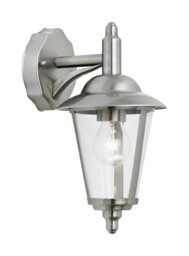 Outdoor Light Silver Klien Wall Ip44 Stainless Steel Down Endon
