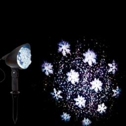 Christmas Snowflake Led Projector 15m Rotating Disc Christmas Lighting