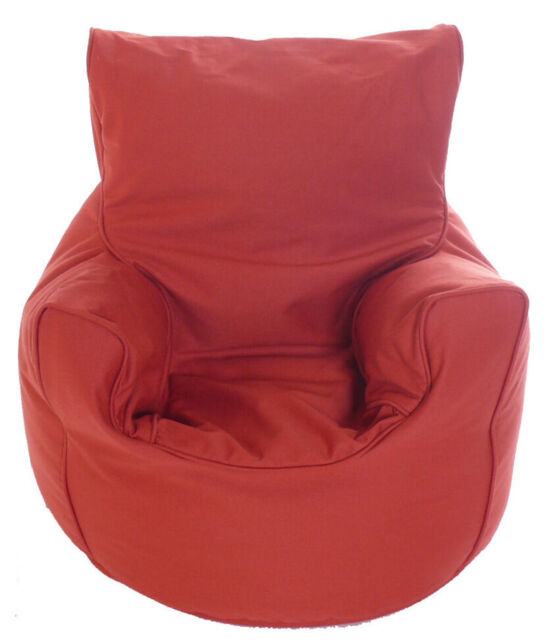 Cotton Terracotta Bean Bag Arm Chair With Beans Toddler Size From Bean
