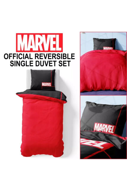 Marvel Super Hero Kids Bedding Set - Single Duvet Set With Pillow