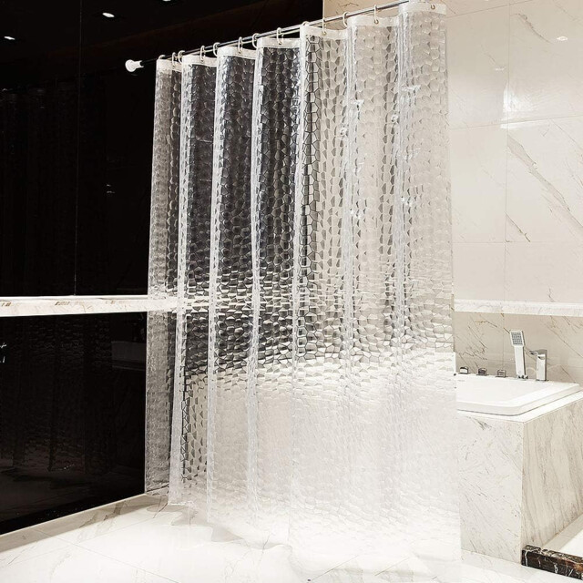 Otraki Shower Curtain 200 X 200cm Weighted Bath Curtain Waterproof 3d