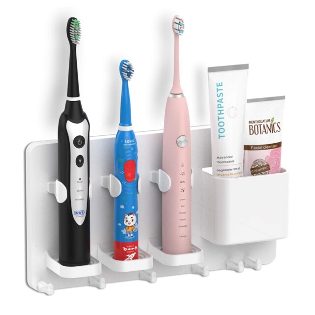 Simpletome Adhesive Electric Toothbrush Holder Wall Mounted Razor