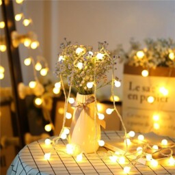 Zorela 15m/49ft 100 Led Globe Fairy String Lights, Warm White, Remote