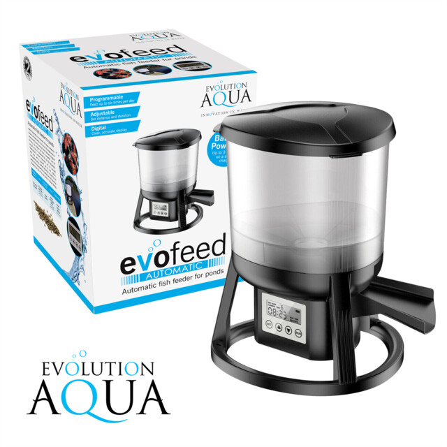 Evolution Aqua Evofeed Automatic Fish Feeder Battery Powered Pond Evo