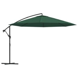 Cantilever Umbrella With Aluminium Pole Patio Parasol Canopy Shade