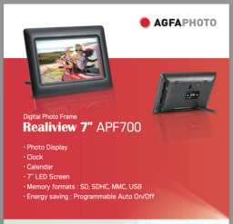 Agfa Photo Realiview Apf700 – 7 Inch Digital Photo Frame - Black