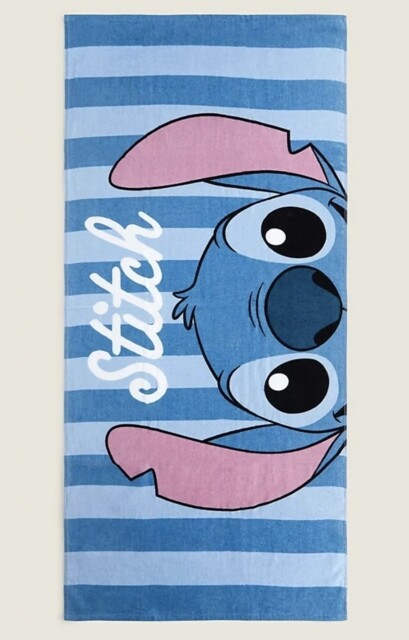 Disney Stitch Cotton Beach Towel 71 X 152 Cm George