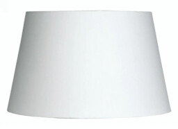 "Lampshade White 12"" Tapered Premium Cotton 300mm Oaks Lighting S901/12"