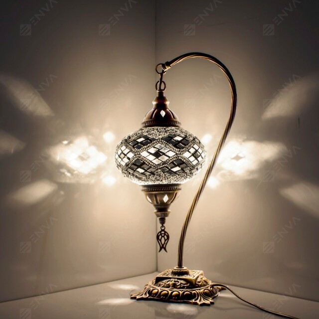 Turkish Moroccan Style Mosaic Multicolour Lamp Desk Table Lamp Light