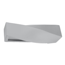 Wall Lamp Modern Rectangular Ceramic & Glass 42x12x14cm Gray E27
