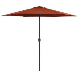Outdoor Parasol With Aluminium Pole Umbrella Sunshades Sun Shelter