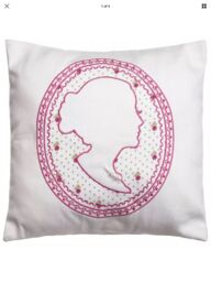 Embroidered Cushion Kirstie Allsopp Melody Raspberry 30 X 30cm Inc