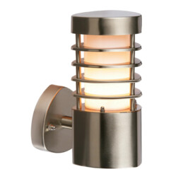 Outdoor Light Silver Bliss Wall Ip44 Stainless Steel Saxby 13798