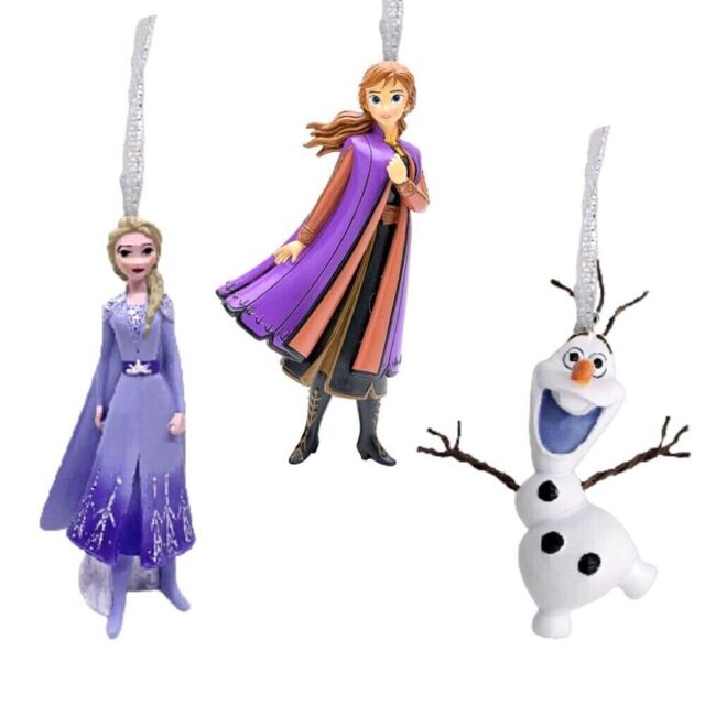 Disney Set Of 3 Frozen Christmas Tree Hanging Decorations Xm8671
