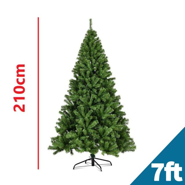 5–10ft Artificial Christmas Tree Green Xmas Tree Bushy For Home Indoor