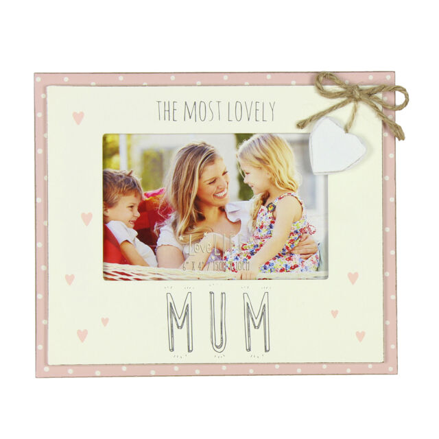 Love Life Mdf Double Layer 6'x4' Photo Frame - Lovely Mum
