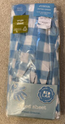 Bed Lam. Baby Fitted Junior Bed Sheet. Patch Seaside Single Sheet.