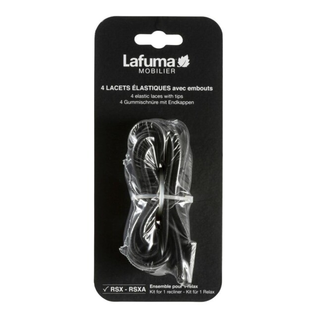 Lfm2322 Elastic Laces Ideal For Rsx And Rsxa - Black (set Of 4)